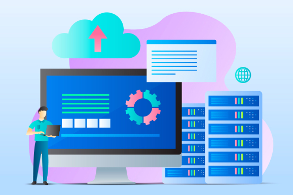 Image that represents web hosting, websites and servers